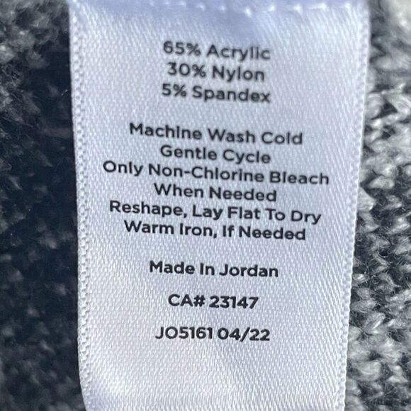 Talbots Plus 2X Black & White Houndstooth Cardigan Sweater Drop Shoulder - Picture 7 of 7